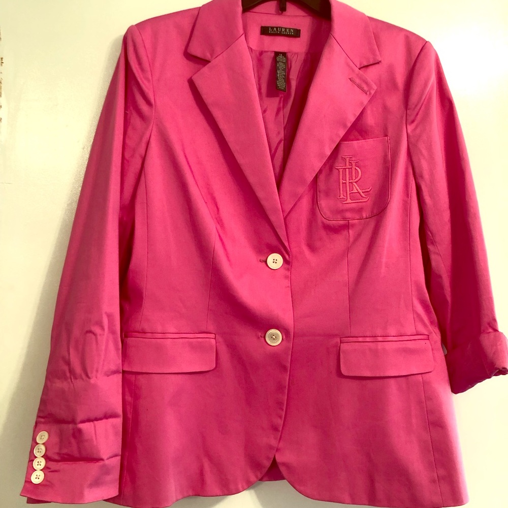 Lauren Ralph Lauren Pink Blazer 14